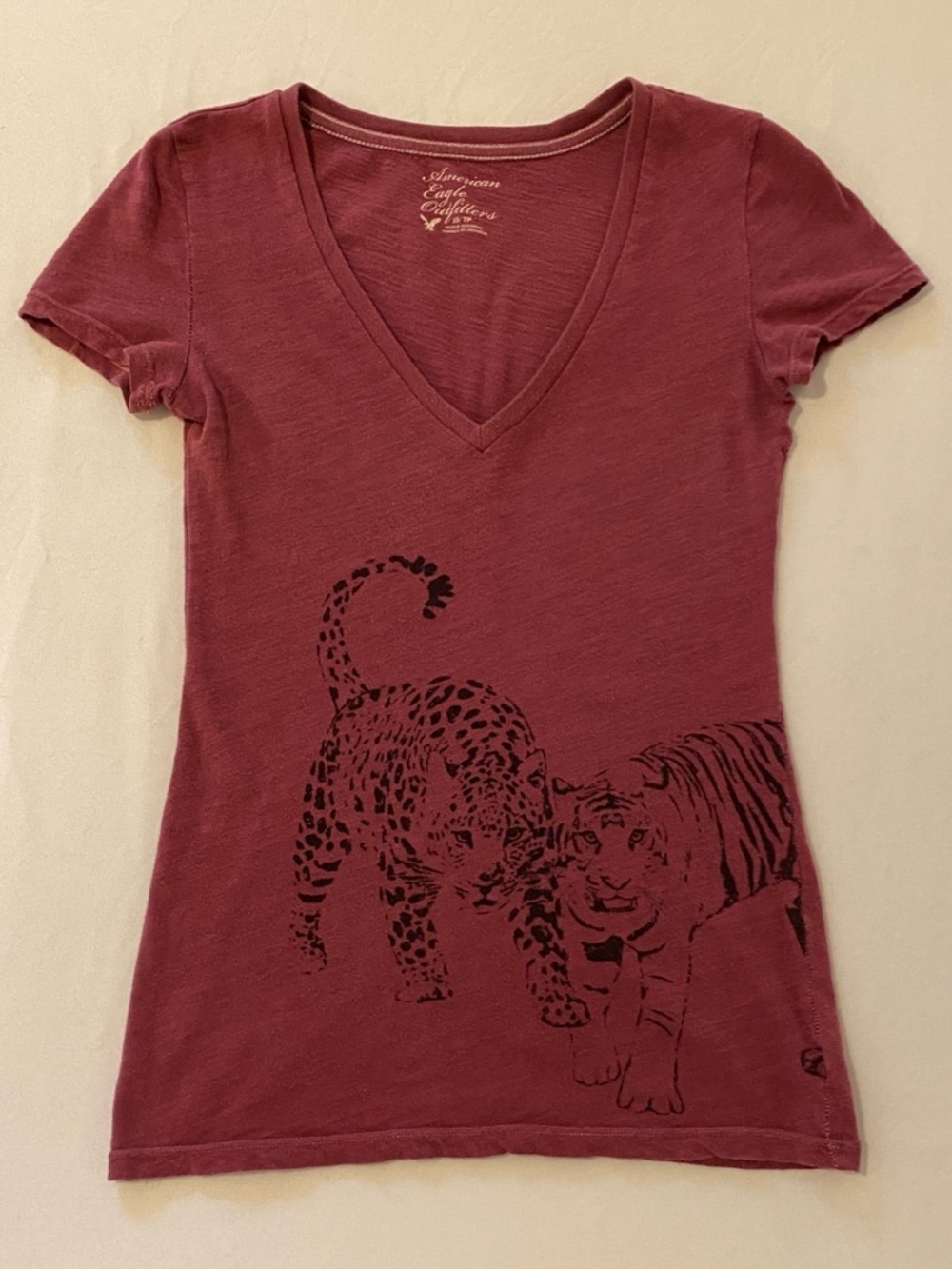 Vintage American Eagle V-Neck Graphic Tee